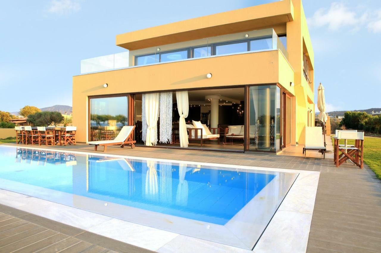 Kimona Villa Seafront Swimming Pool Jacuzzi 6 Bedrooms 21 Pax Kouvohori Villas Crete Kokkini Hani Exterior foto