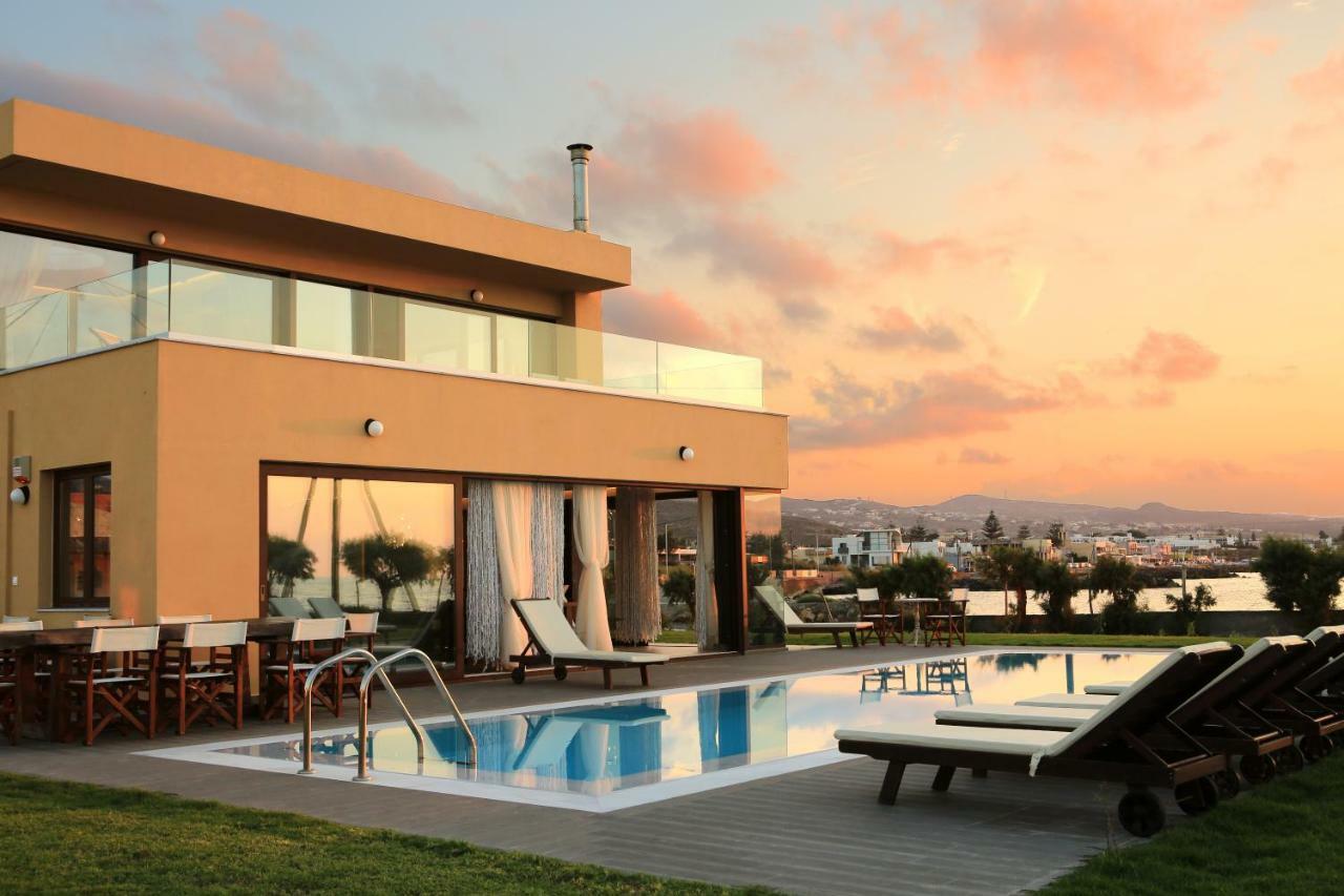 Kimona Villa Seafront Swimming Pool Jacuzzi 6 Bedrooms 21 Pax Kouvohori Villas Crete Kokkini Hani Exterior foto